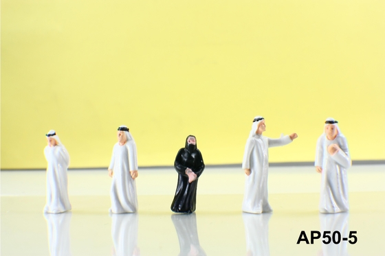 La position architecturale arabe peinte de personnes de modèle d'échelle/se reposant schéma 4.0cm fournisseur