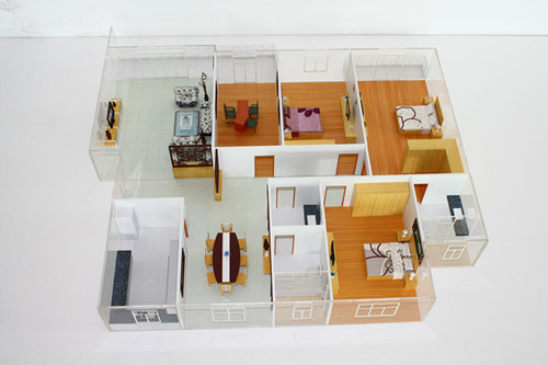 Biens modèles architecturaux intérieurs portatifs de fabricant pour la disposition de Chambre fournisseur
