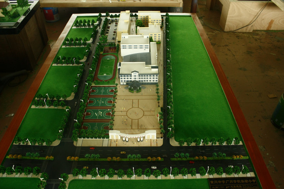 École prévoyant le fabricant modèle architectural miniature, modèle d'échelle de planification de stade de football fournisseur