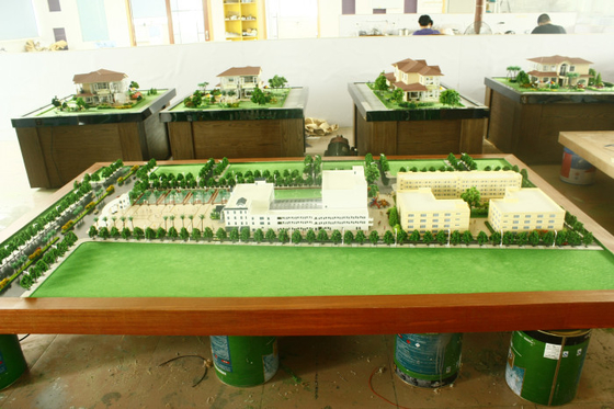 École prévoyant le fabricant modèle architectural miniature, modèle d'échelle de planification de stade de football fournisseur