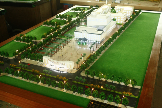 École prévoyant le fabricant modèle architectural miniature, modèle d'échelle de planification de stade de football fournisseur