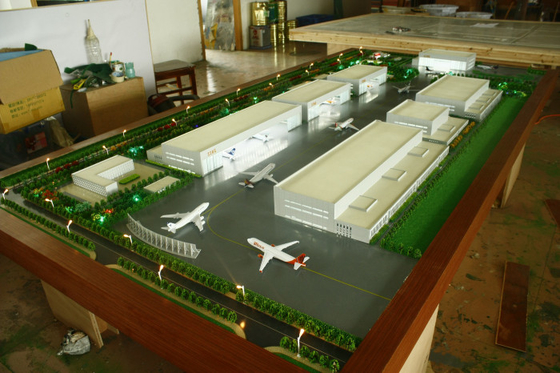 Miniature modèle architecturale adaptée aux besoins du client du fabricant 3D pour la disposition d'aéroport fournisseur
