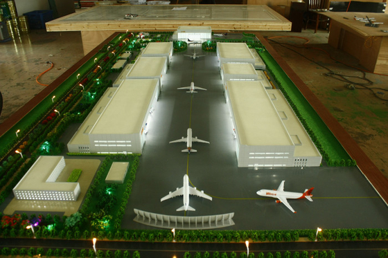 Miniature modèle architecturale adaptée aux besoins du client du fabricant 3D pour la disposition d'aéroport fournisseur