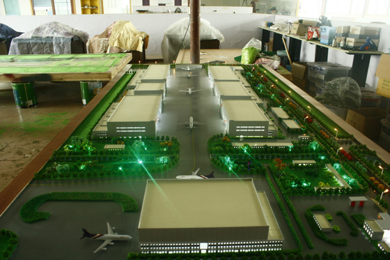 Miniature modèle architecturale adaptée aux besoins du client du fabricant 3D pour la disposition d'aéroport fournisseur