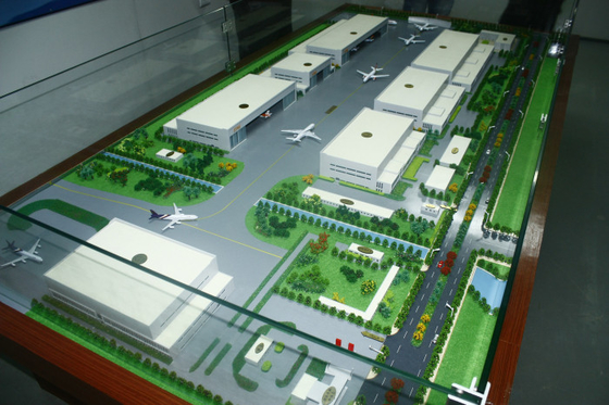 Miniature modèle architecturale adaptée aux besoins du client du fabricant 3D pour la disposition d'aéroport fournisseur
