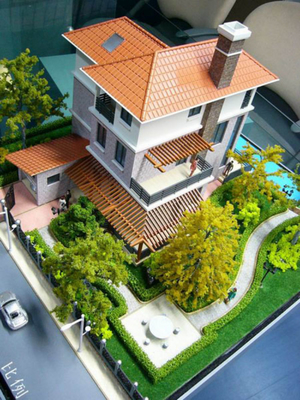 Fabricant modèle architectural miniature de villa, beau modèle d'échelle de la station de vacances 3D fournisseur