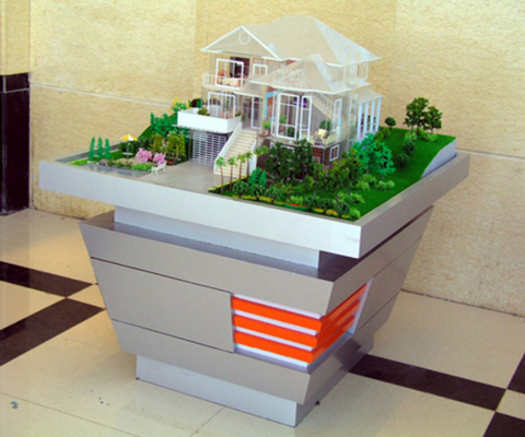 Fabricant modèle architectural miniature résidentiel privé, fabrication de modèle d'échelle de Chambre de jardin fournisseur
