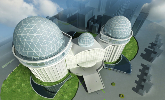 Fabricant modèle architectural miniature qui respecte l'environnement pour la construction d'institut de recherche fournisseur