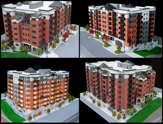 3D allumant le fabricant modèle architectural miniature, modèles d'échelle de Real Estate fournisseur