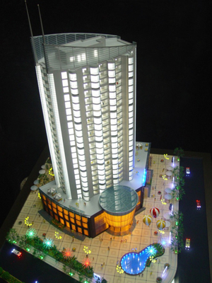 Fabricant modèle architectural miniature professionnel avec le cristal/bâtiment acrylique en plastique fournisseur