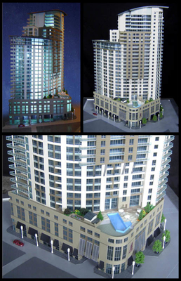 Fabricant modèle architectural miniature professionnel avec le cristal/bâtiment acrylique en plastique fournisseur