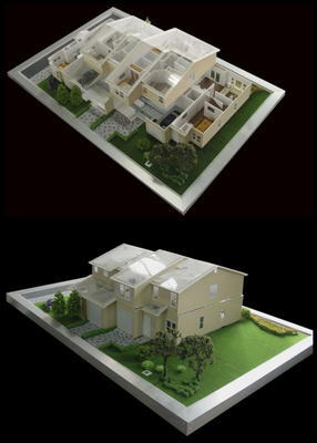 Fabricant modèle architectural miniature 3D beau pour la construction de logements fournisseur