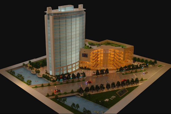 Fabricant modèle architectural miniature résidentiel beau avec le support de Tableau fournisseur
