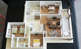Fabricant modèle architectural miniature de bâtiment résidentiel avec le support de Tableau fournisseur