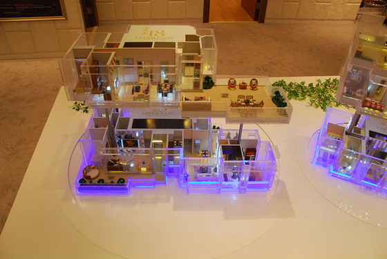 Fabricant modèle architectural miniature de bâtiment résidentiel avec le support de Tableau fournisseur