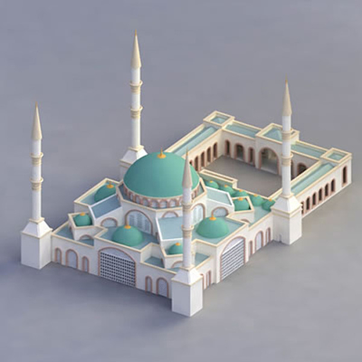 Fabricant modèle architectural miniature durable pour la construction de mosquée, fabricant modèle fournisseur