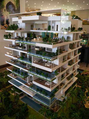 Le fabricant modèle architectural de villa de luxe, intérieur détaille l'étalage de modèle d'échelle fournisseur