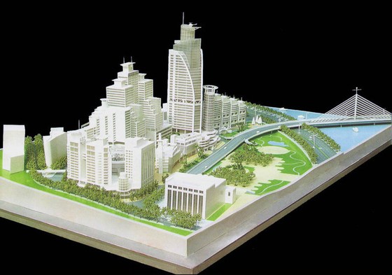 fabricant 3D modèle architectural miniature qui respecte l'environnement pour l'exposition de construction fournisseur