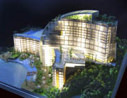 Fabricant modèle architectural en cristal 3D beau pour la construction/créations de modèles fournisseur
