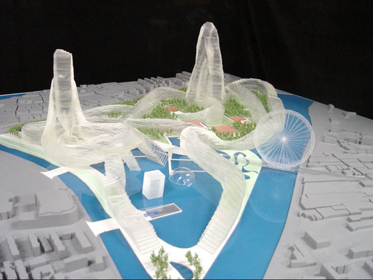 La miniature modèle architecturale acrylique de fabricant pour la place/Limei de mail modèle fournisseur