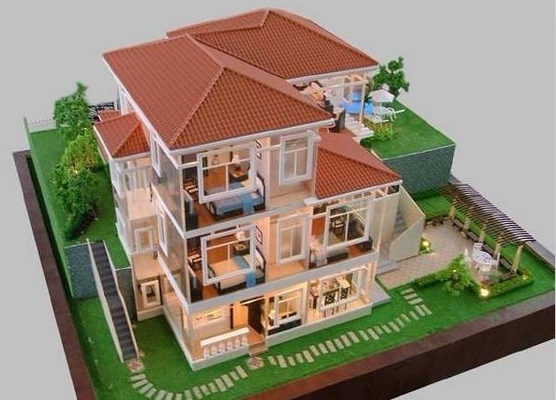 modèle de bâtiment modèle architectural miniature du fabricant 3D/villa/fabrication résidentielle de modèle d'échelle de maison fournisseur