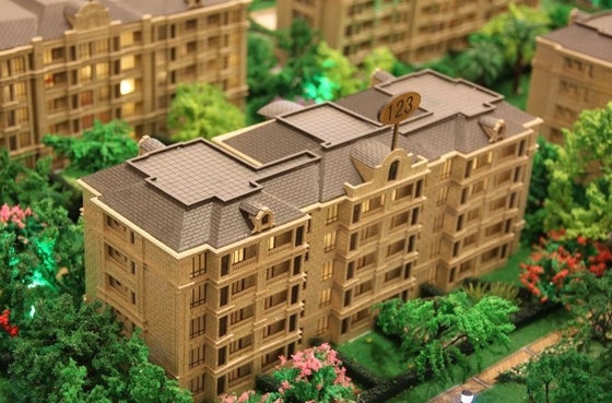 Biens modèles architecturaux miniatures de fabricant de bâtiment monochrome avec le beau modèle fournisseur