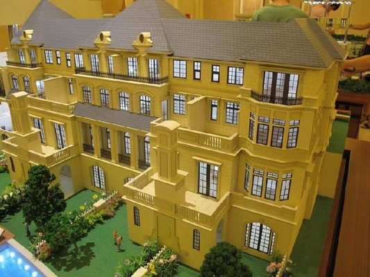 Biens modèles architecturaux miniatures de fabricant de bâtiment monochrome avec le beau modèle fournisseur