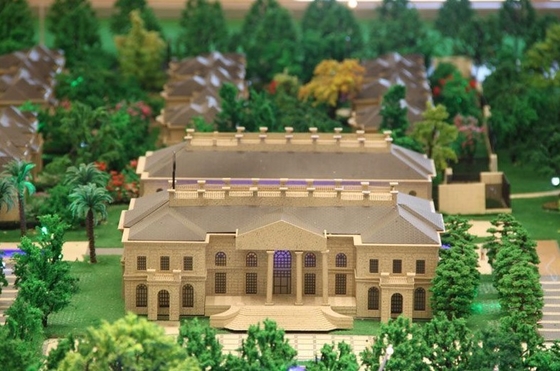 Biens modèles architecturaux miniatures de fabricant de bâtiment monochrome avec le beau modèle fournisseur