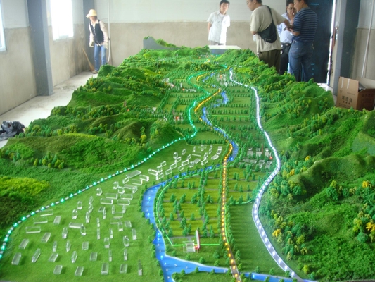 Le fabricant modèle architectural miniature qui respecte l'environnement pour la disposition/terrain monochromes modèle fournisseur