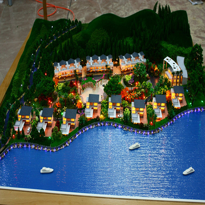 Belle plage/fabricant modèle architectural station de vacances d'océan avec les matériaux environnementaux fournisseur