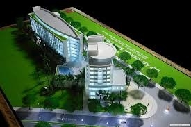 fabricant modèle architectural de la villa 3D, fabrication durable de modèle d'échelle d'éclairage fournisseur