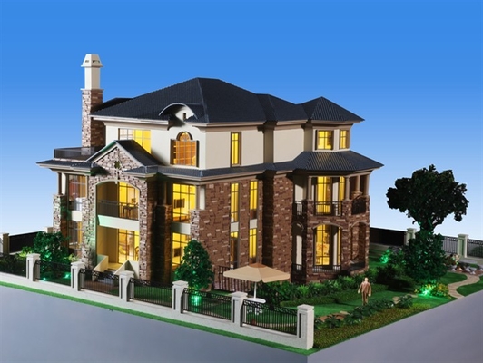 modèle de bâtiment modèle architectural miniature du fabricant 3D/villa/fabrication résidentielle de modèle d'échelle de maison fournisseur