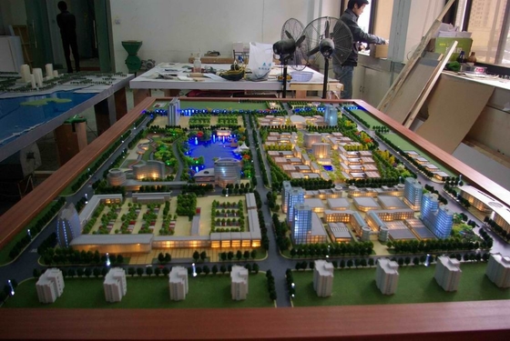 Fabricant modèle architectural résidentiel 3D beau avec le système d'éclairage fournisseur