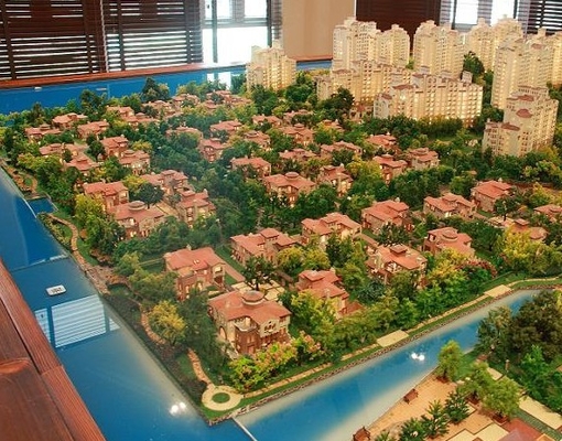 Fabricant modèle architectural résidentiel 3D beau avec le système d'éclairage fournisseur