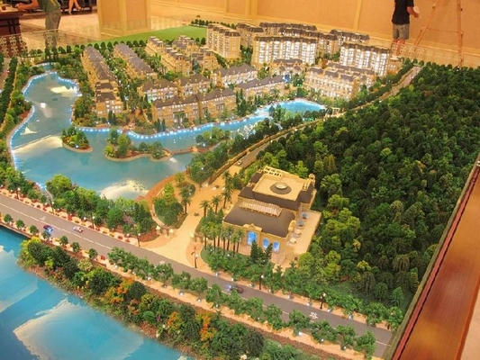 Fabricant modèle architectural de Real Estate avec le beau système d'éclairage fournisseur