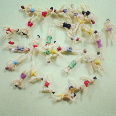 les personnes architecturales colorées de modèle d'échelle de 1.8cm, 1:100 peignant la natation figure pour la disposition de construction fournisseur
