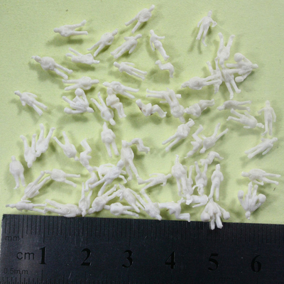 Blanc debout/se reposant d'échelle de 1:200 de personnes architecturales de modèle, schéma 1.0cm pour la disposition fournisseur