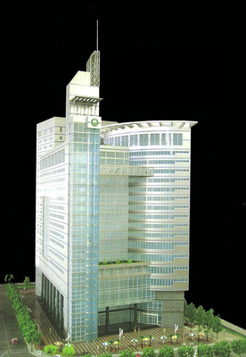 le beau modèle 3D architectural fournit le message publicitaire pour de hauts bâtiments iconiques fournisseur