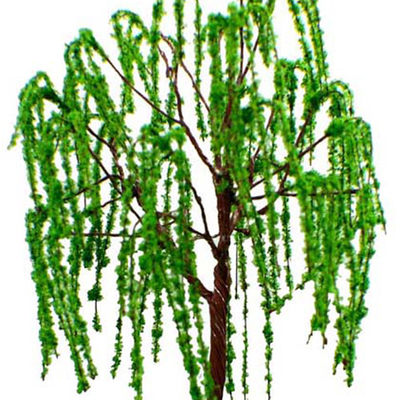 saule modèle miniature vert d'arbres de 12cm pour le 1:75 de scène de lac park de chemin de fer/jardin de train - disposition 100 fournisseur