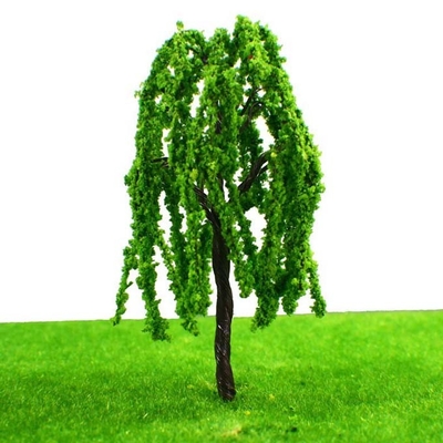 1:75 modèle miniature des arbres 9cm de saule vert - 100 pour la disposition de scène de lac park de jardin fournisseur