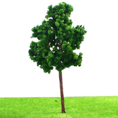 vert de 11CM et arbres modèles miniatures de Brown, arbres de modèle de train de paysage de paysage de 1:100 d'échelle fournisseur