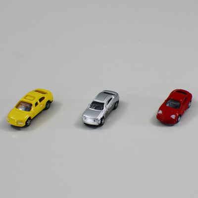 Voitures modèles faites sur commande d'échelle de 1:200 en plastique, voiture modèle colorée de construction de bord de la route ferroviaire fournisseur