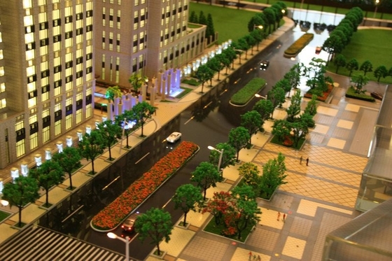 Paysage de modèle d'échelle d'éclairage pour Real Estate établissant la disposition miniature fournisseur