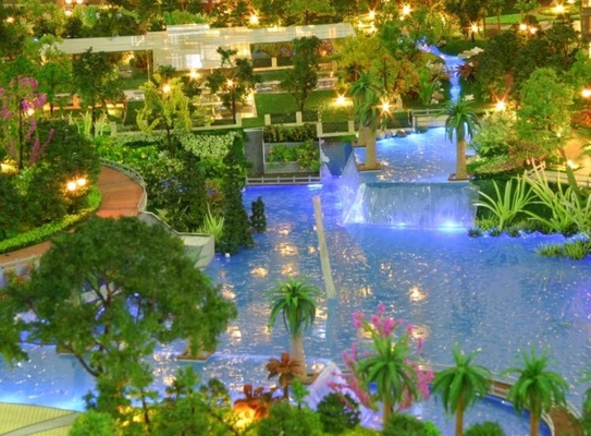 Paysage modèle miniature de modèle d'échelle pour la disposition de complexe de paysage de jardin fournisseur