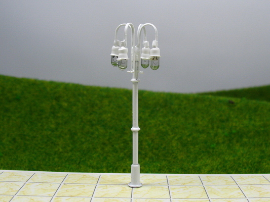 Lampadaire lumineux 5.5cm de modèle d'échelle de rue de T53-Custom 6V pour HO la disposition de train fournisseur