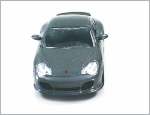 1/43 voitures modèles faites sur commande coulées sous pression Porsche 911 Turbo d'échelle d'alliage de noir de carbone pour la collection fournisseur
