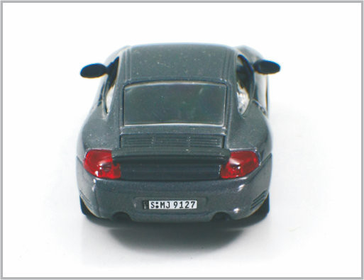 1/43 voitures modèles faites sur commande coulées sous pression Porsche 911 Turbo d'échelle d'alliage de noir de carbone pour la collection fournisseur