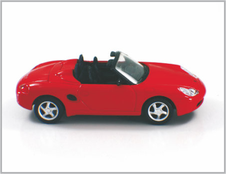 1/43 a coulé les voitures modèles faites sur commande Porsche Boxster d'échelle d'alliage rouge pour la collection et le cadeau fournisseur