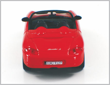1/43 a coulé les voitures modèles faites sur commande Porsche Boxster d'échelle d'alliage rouge pour la collection et le cadeau fournisseur