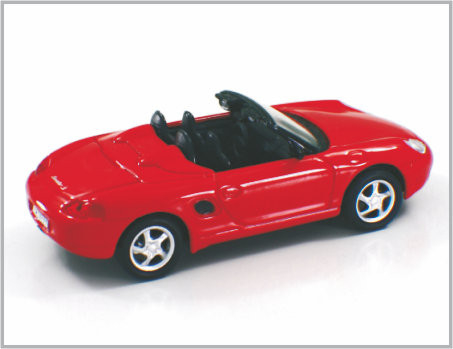 1/43 a coulé les voitures modèles faites sur commande Porsche Boxster d'échelle d'alliage rouge pour la collection et le cadeau fournisseur